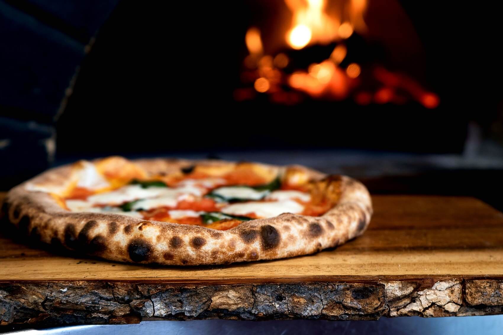 wood-fired neopolitan pizza