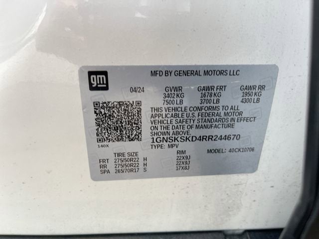 2024 Chevrolet Tahoe Premier