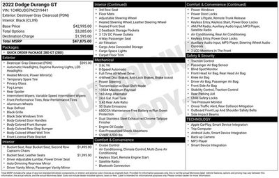 2022 Dodge Durango GT AWD