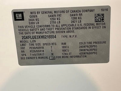 2017 GMC Terrain SLT