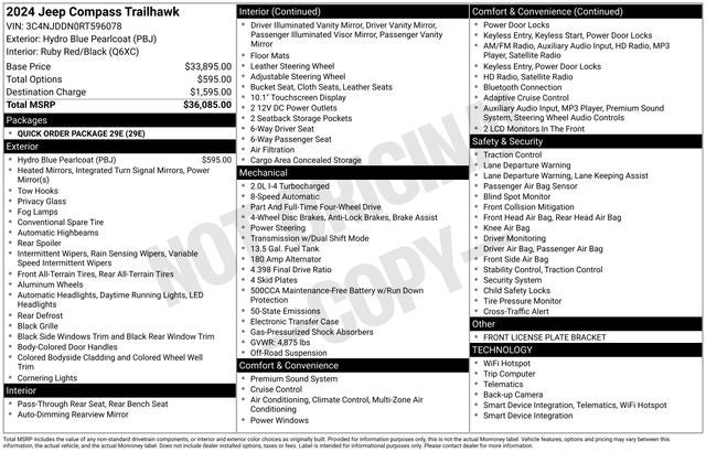2024 Jeep Compass Trailhawk 4x4