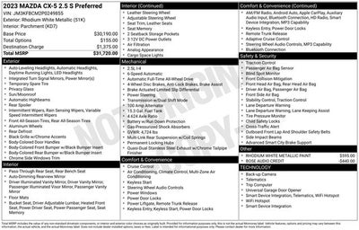 2023 Mazda Mazda CX-5 2.5 S Preferred