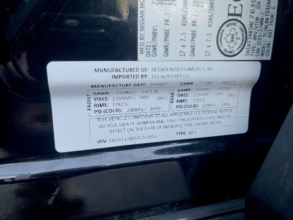 2021 Nissan Rogue S