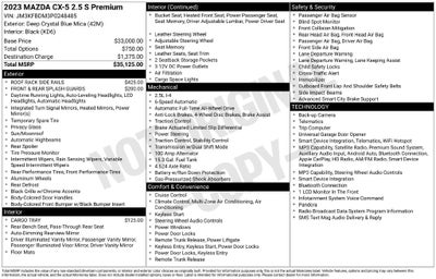 2023 Mazda Mazda CX-5 2.5 S Premium Package