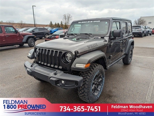 2021 Jeep Wrangler Unlimited Willys Sport 4x4 in NEW HUDSON, MI | Detroit Jeep  Wrangler Unlimited | Feldman Chevrolet of New Hudson