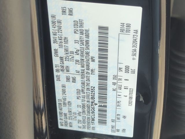 2021 Ford Escape SE