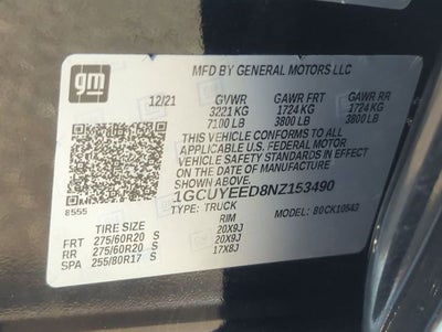 2022 Chevrolet Silverado 1500 LTD 4WD Crew Cab Short Bed RST