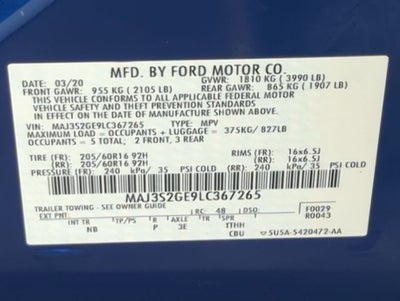 2020 Ford EcoSport SE