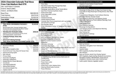 2026 Chevrolet Colorado Trail Boss