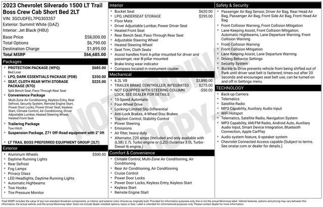 2023 Chevrolet Silverado 1500 LT Trail Boss