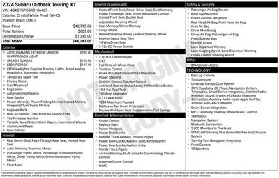 2024 Subaru Outback Touring XT