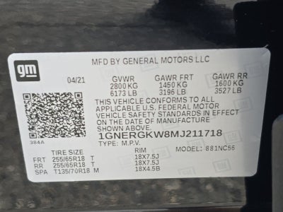 2021 Chevrolet Traverse LT Cloth