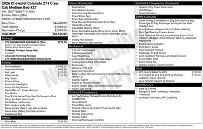 2026 Chevrolet Colorado Z71