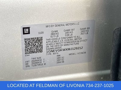 2021 Chevrolet Traverse LT Cloth