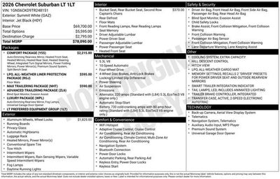 2026 Chevrolet Suburban LT