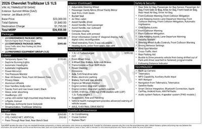 2026 Chevrolet Trailblazer LS