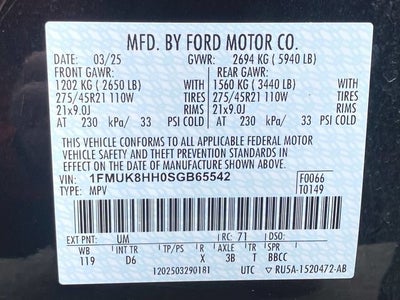 2025 Ford Explorer Platinum