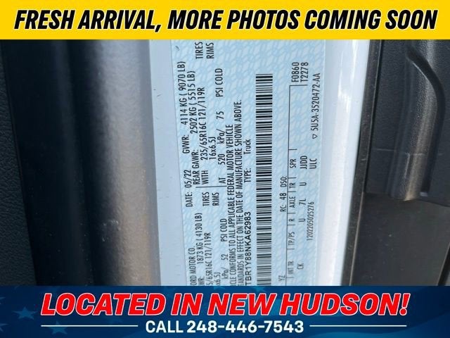 2022 Ford Transit Cargo Van T-250 130" Low Rf 9070 GVWR RWD