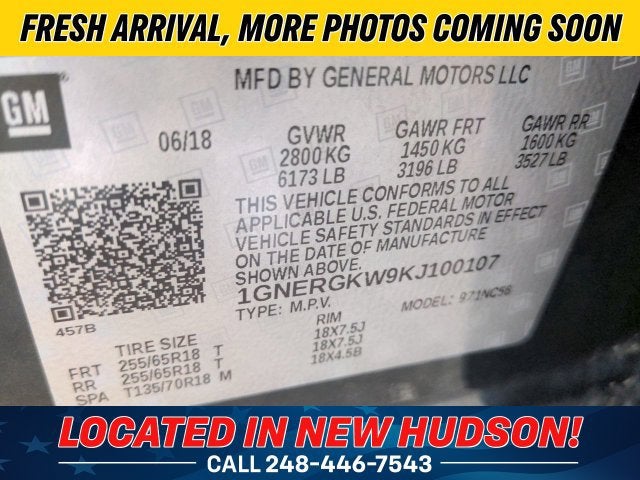 2019 Chevrolet Traverse LT Cloth