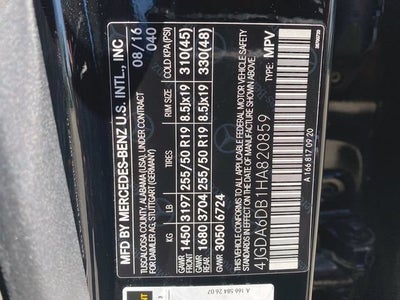 2017 Mercedes-Benz GLE 550e 4MATIC®