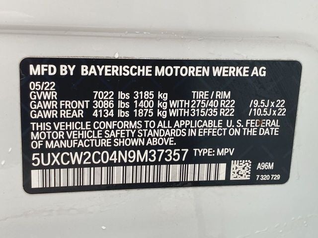 2022 BMW X7 xDrive40i