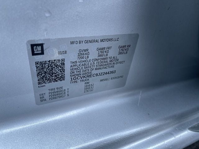 2018 Chevrolet Silverado 1500 LT