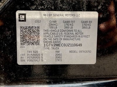 2018 GMC Sierra 1500 SLE