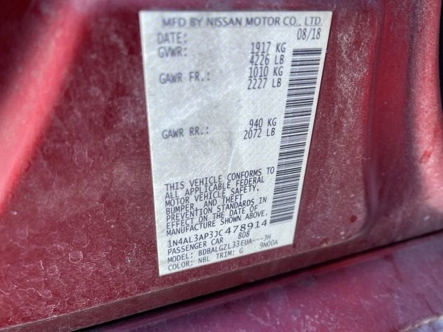 2018 Nissan Altima 2.5 S