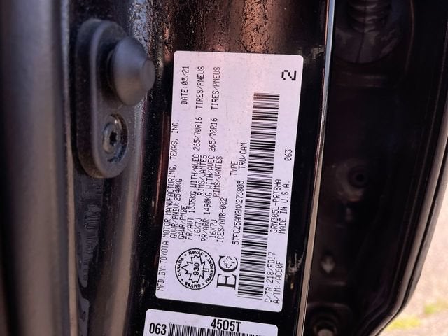 2021 Toyota Tacoma 4WD SR Double Cab 5' Bed V6 AT (GS)