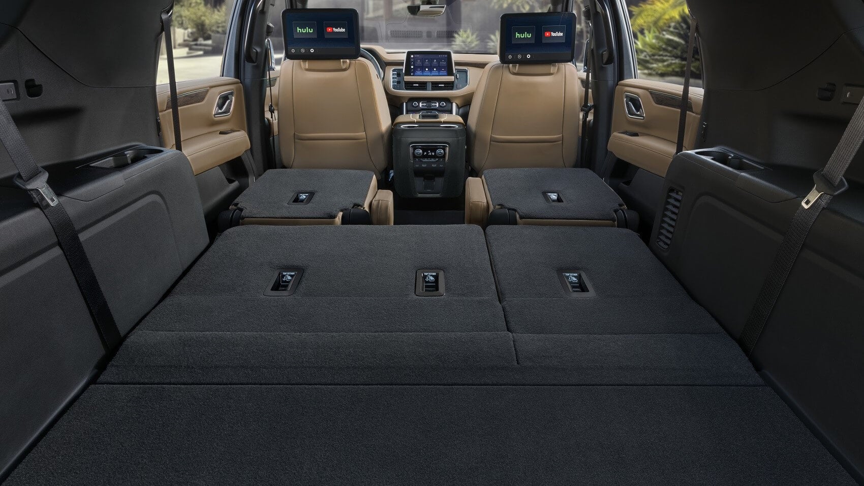 large chevy suburban interior cargo and cabin space