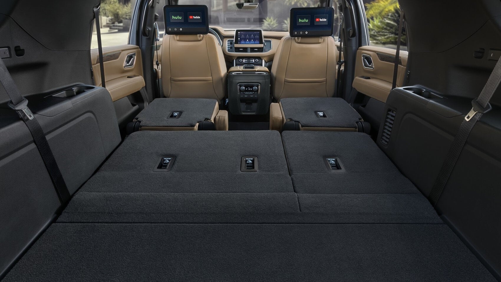 large chevy suburban interior cargo and cabin space