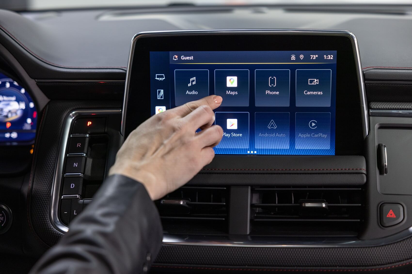 chevy suburban dashboard technology with touch screen