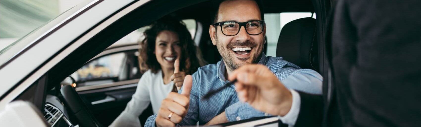 Couple Happy in Vehicle Snipped